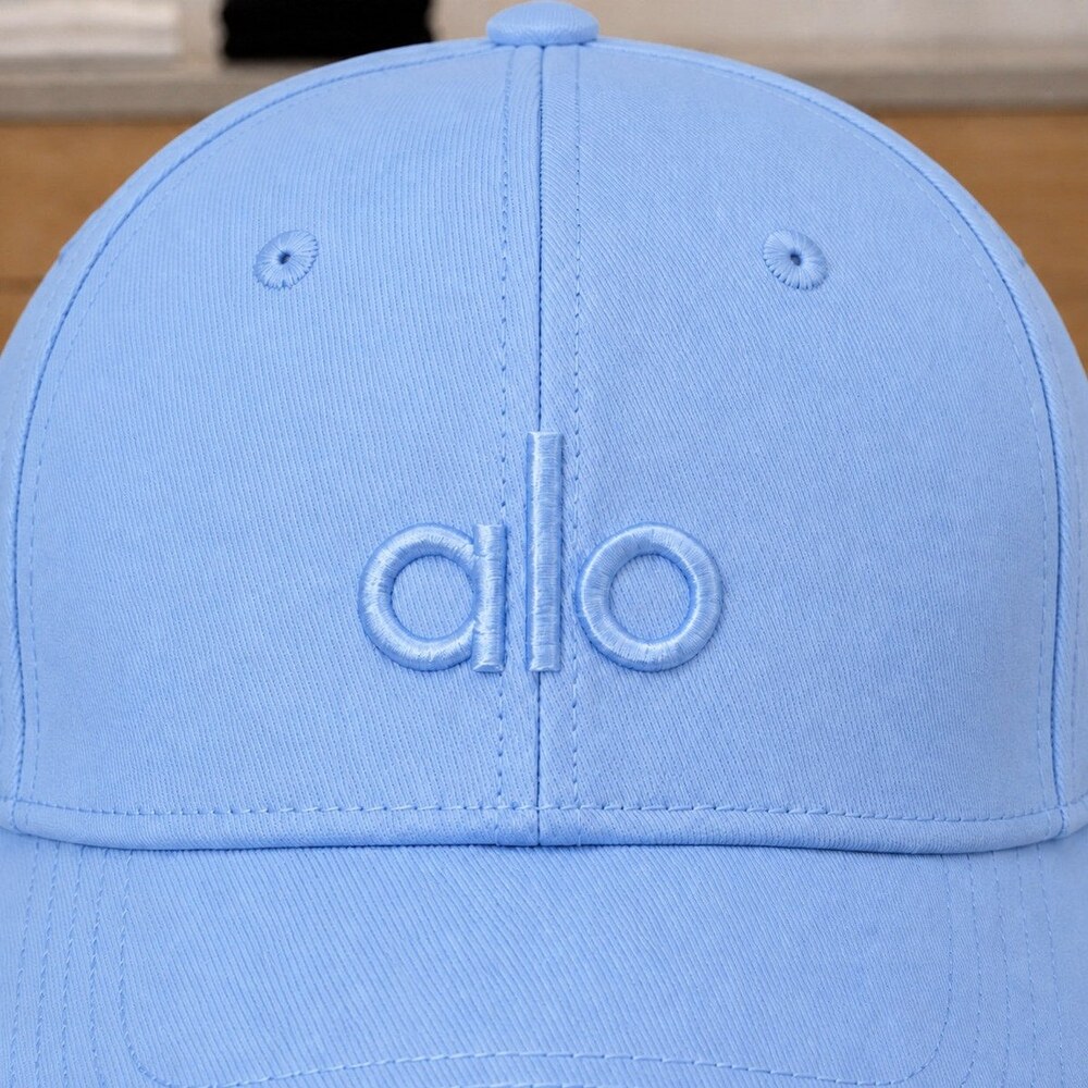 ALO Yoga Fresh Sky Blue Embroidered Logo Cap - Picture 4 of 8